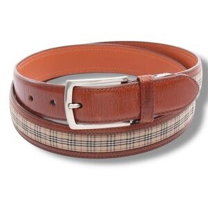 Burberry Reversible Leather Belt with Removable Buckle – 107 cm | Men’s L | NWT